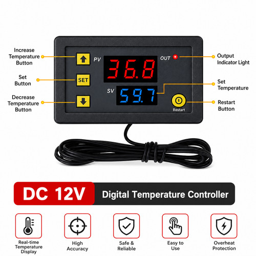 W3230 digital temperaturregler - digital,