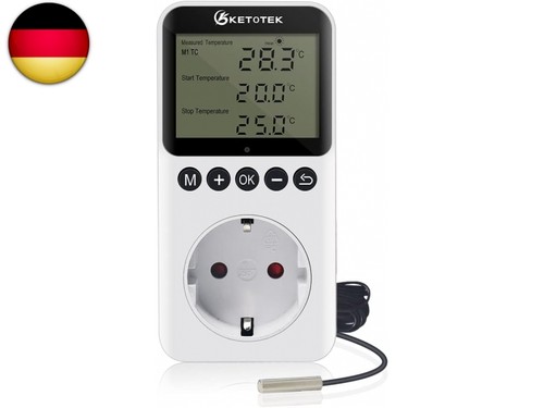 Steckdose thermostat mit - steckdose,